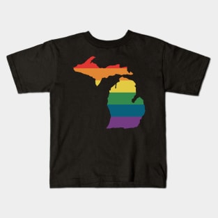 Michigan State Rainbow Kids T-Shirt